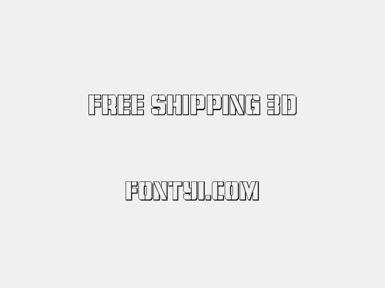Free Shipping 3D