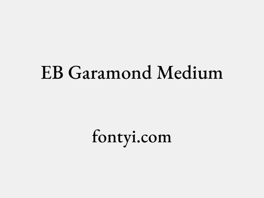EB Garamond Medium