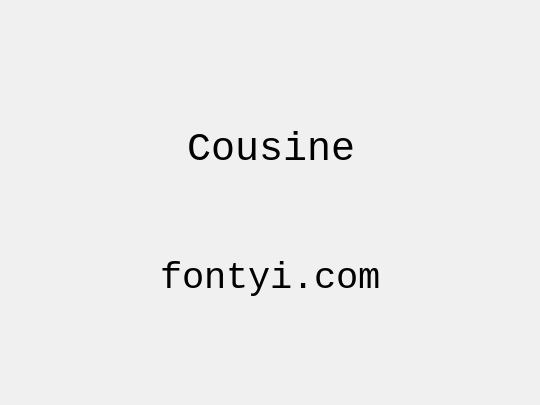 Cousine