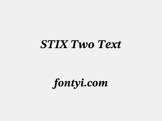 STIX Two Text