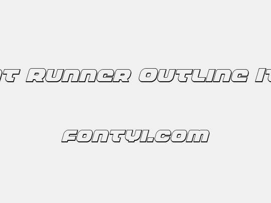 Front Runner Outline Italic