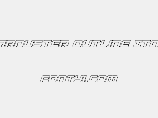 Starduster Outline Italic