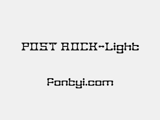 POST ROCK-Light