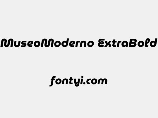 MuseoModerno ExtraBold