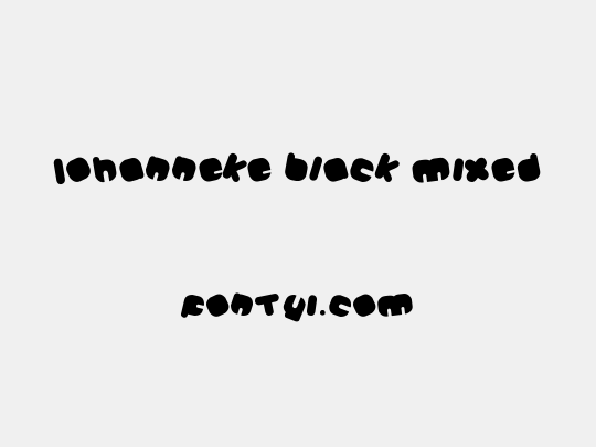Johanneke Black Mixed