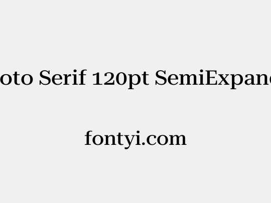 Roboto Serif 120pt SemiExpanded Medium