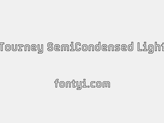 Tourney SemiCondensed Light