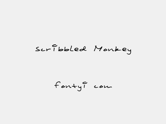 Scribbled Monkey