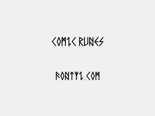 Comic Runes