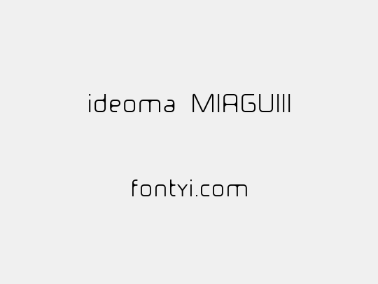 ideoma MIAGUIII