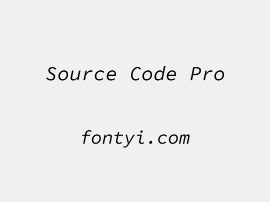 Source Code Pro