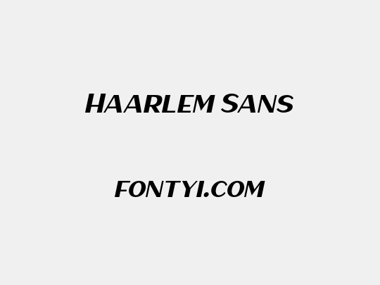 Haarlem Sans
