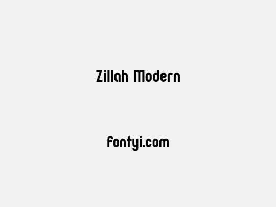 Zillah Modern