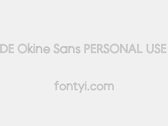MADE Okine Sans PERSONAL USE Light Outline