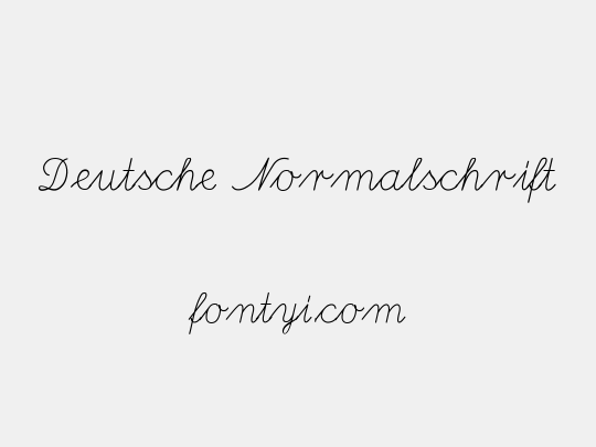 Deutsche Normalschrift