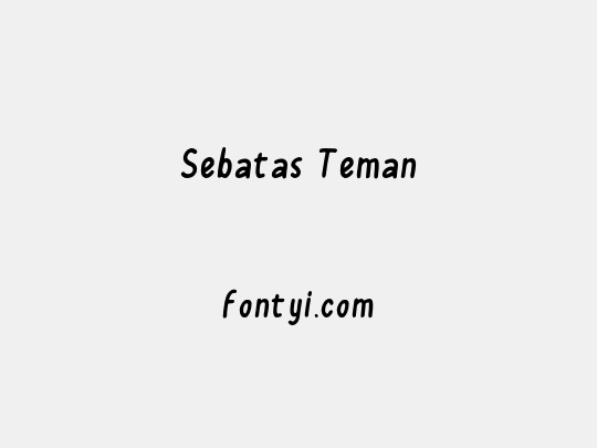 Sebatas Teman
