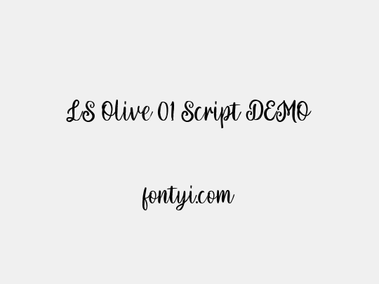 LS Olive 01 Script DEMO