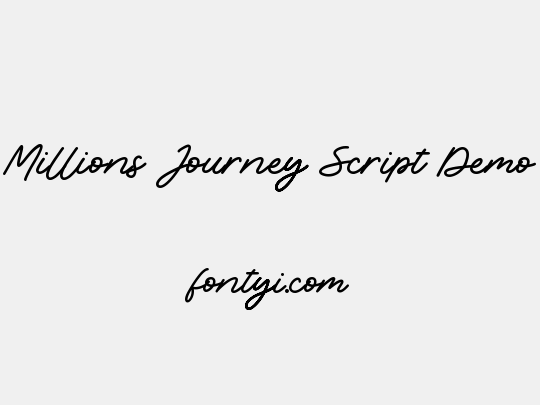 Millions Journey Script Demo