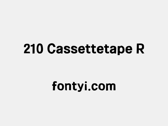 210 Cassettetape R