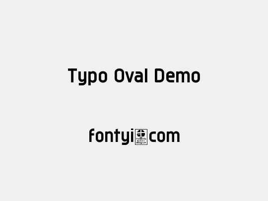 Typo Oval Demo