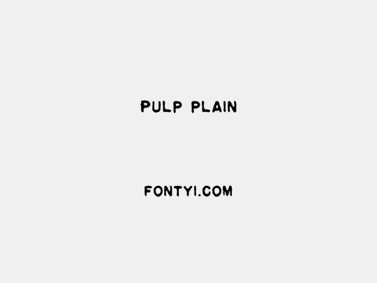 Pulp plain