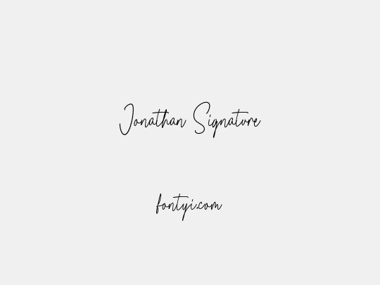 Jonathan Signature