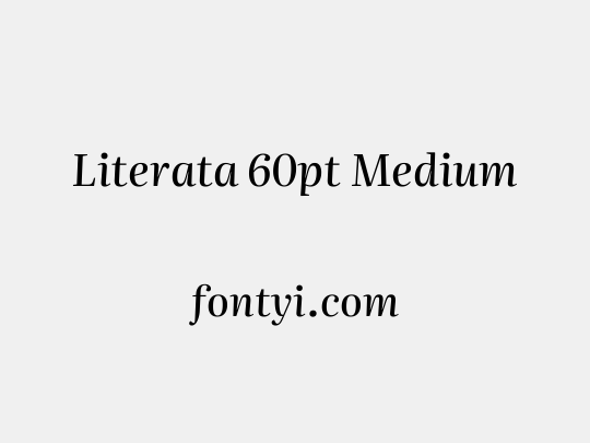 Literata 60pt Medium