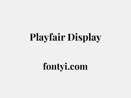 Playfair Display