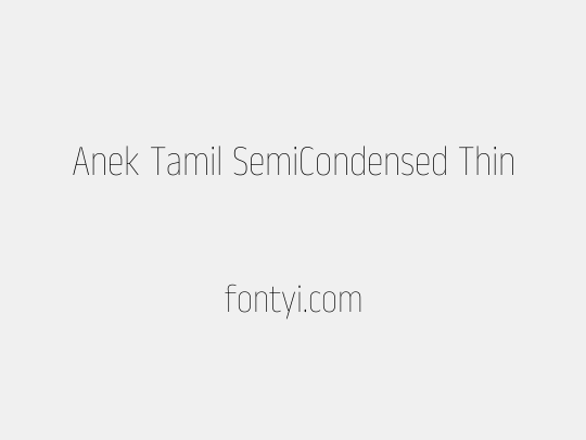 Anek Tamil SemiCondensed Thin