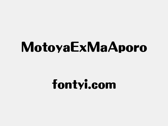 MotoyaExMaAporo