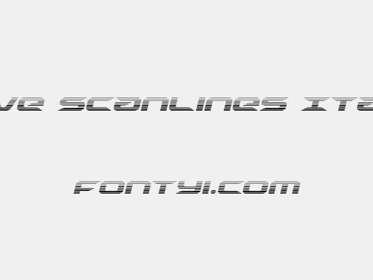 Drive Scanlines Italic