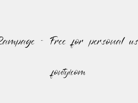 Rampage - Free for personal use