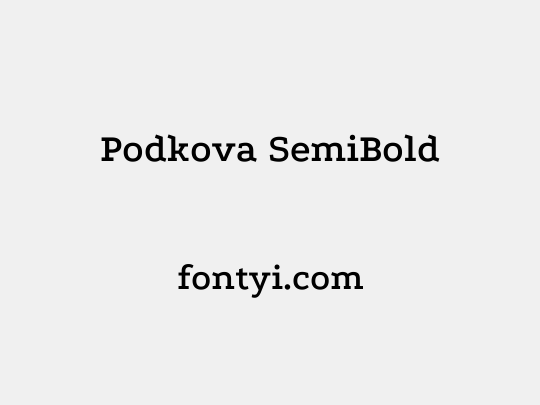 Podkova SemiBold