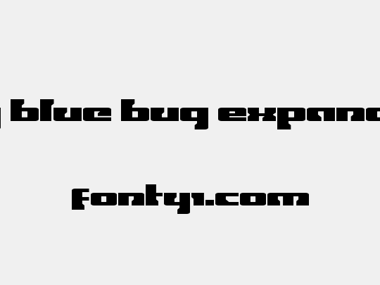 Big Blue Bug Expanded