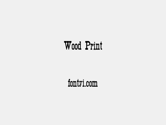 Wood Print