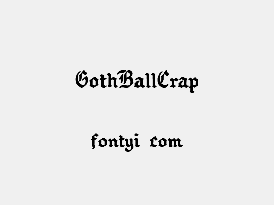 GothBallCrap