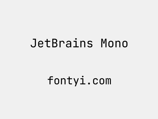 JetBrains Mono