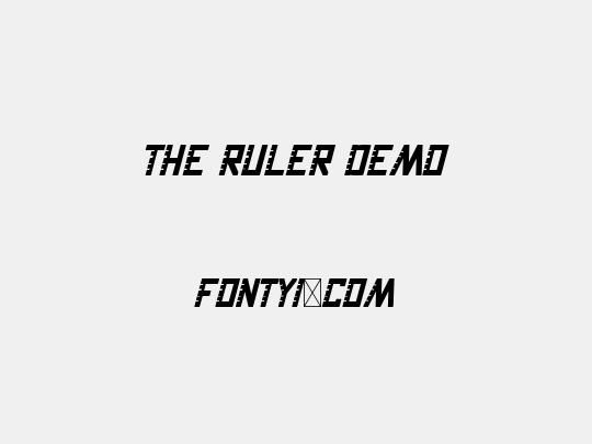 The Ruler Demo