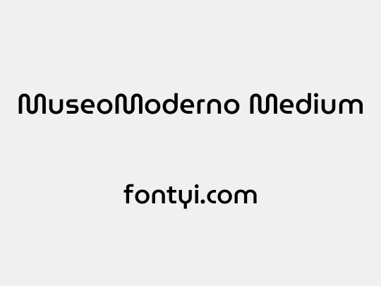 MuseoModerno Medium