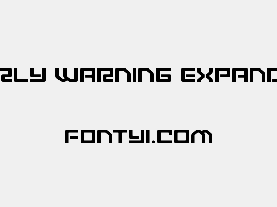 Early Warning Expanded