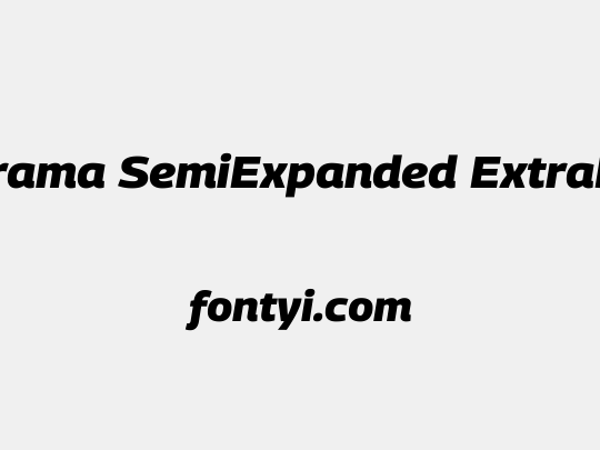 Georama SemiExpanded ExtraBold