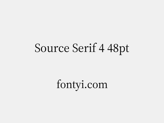Source Serif 4 48pt