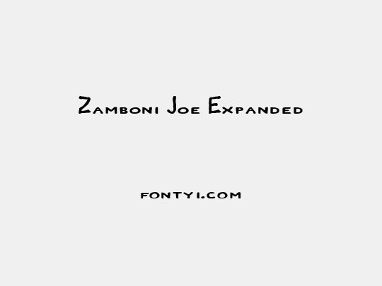 Zamboni Joe Expanded