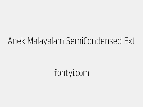 Anek Malayalam SemiCondensed ExtraLight