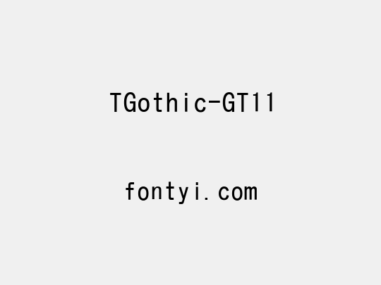 TGothic-GT11