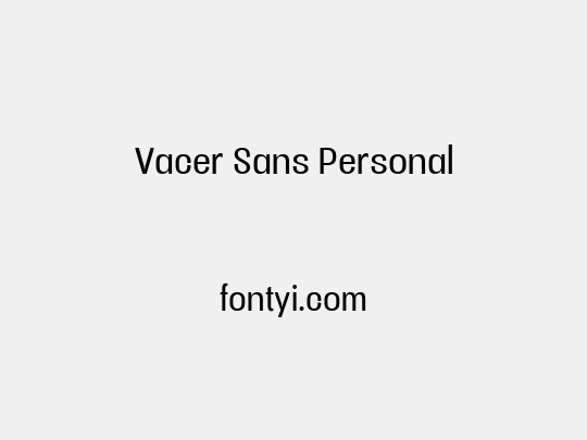 Vacer Sans Personal
