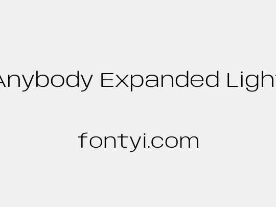 Anybody Expanded Light