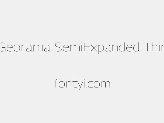 Georama SemiExpanded Thin