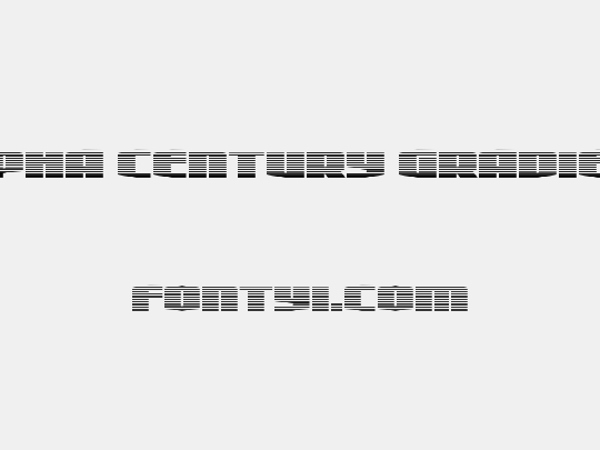 Alpha Century Gradient