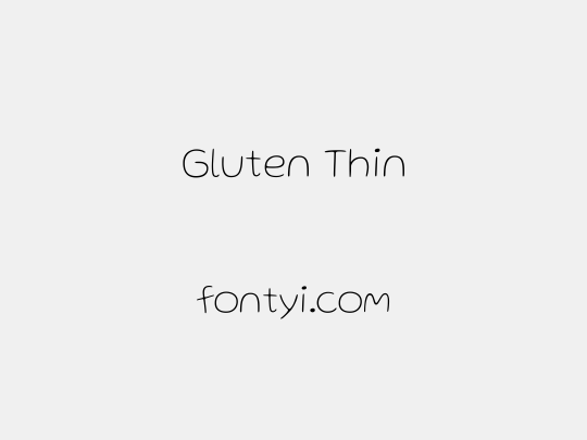 Gluten Thin